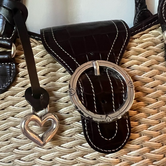 Brighton Vintage Light Tan Straw Raffia Shoulder Bag - Picture 6 of 11